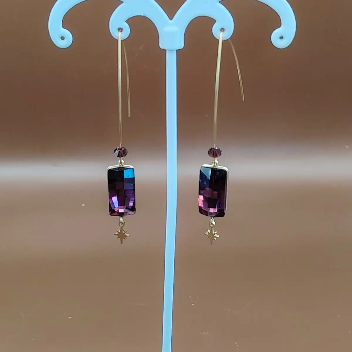 boucles d oreilles cristaux