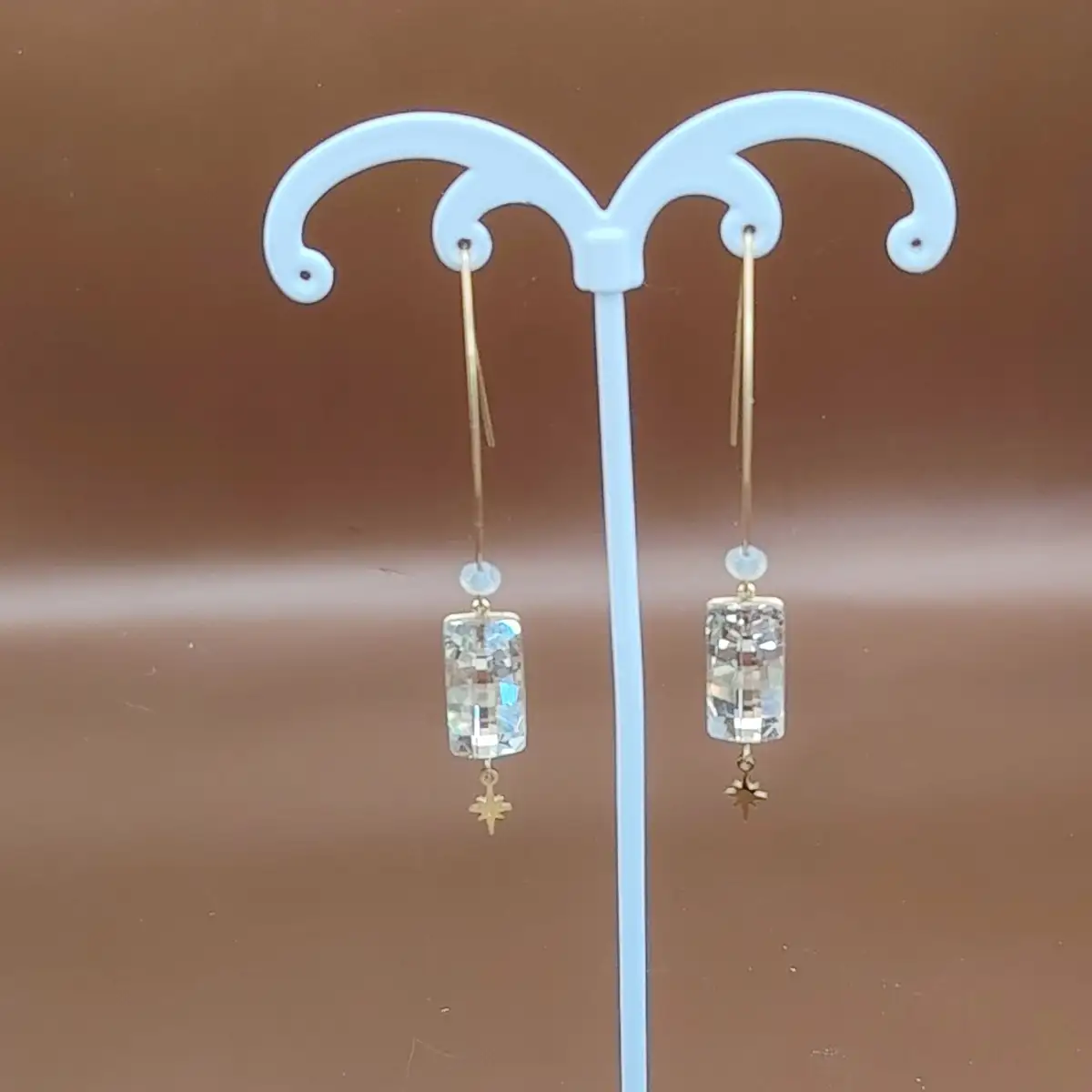 boucles d oreilles cristaux